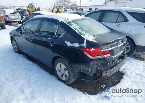 2013 Honda Civic Lx из США, поврежденный, VIN 2HGFB2F5XDH517540